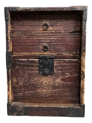 Meiji Period Kake-Suzuri Document Cabinet, Japan, 1890s