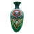 Large Antique Meiji Japanese Cloisonne Dragon Ho-O Phoenix Shield Vase 11.75” For Sale