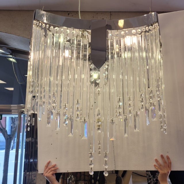 Vintage Hollywood Regency Chandelier, 1990s For Sale - Image 12 of 18