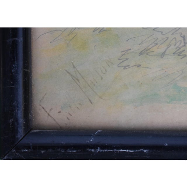 A Sketch at the Grand National" How Much Zoedone? 1883 Watercolour by George Finch Mason For Sale - Image 4 of 7