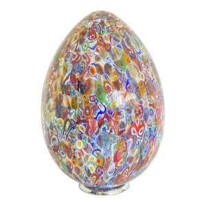 Contemporary Murano Glass Style Venetian Multicolored Millefiori Murrine Table Lamp