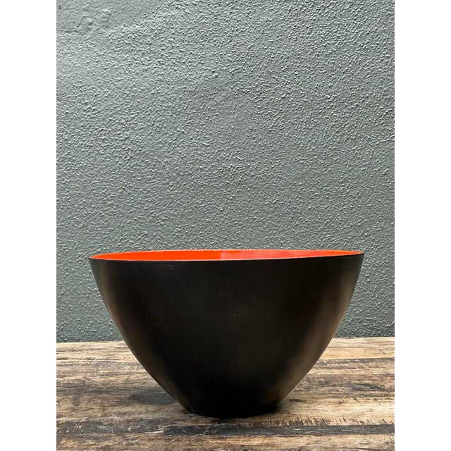 Vintage MCM Enamel Bowl For Sale - Image 10 of 12