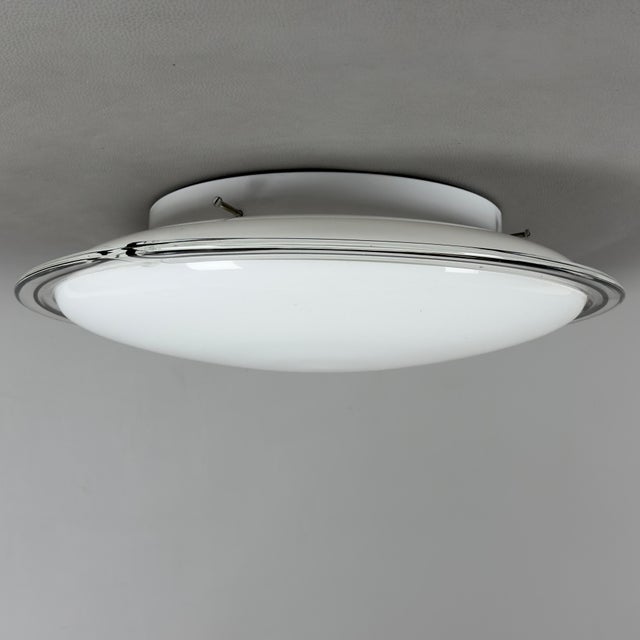 Space Age Murano Glass Ceiling Lamp by Simon & Schelle, 1970s For Sale - Image 4 of 11