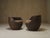 Mid-Century Hand-Carved Lounge Chairs, 1950, Set of 2 For Sale - Image 6 of 13
