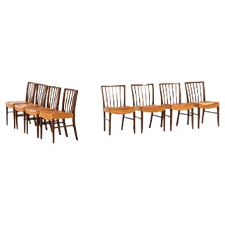 Danish Dining Chairs by Frits Henningsen, 1940s, Set of 8 For Sale