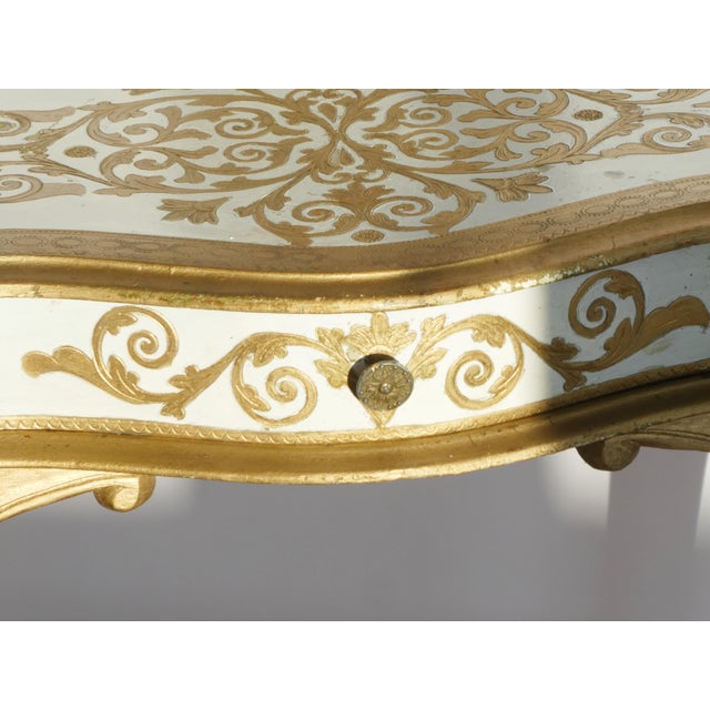 Mid-Century Modern Gilded Florentine Wooden Entry Table, 1960s For Sale - Image 11 of 12