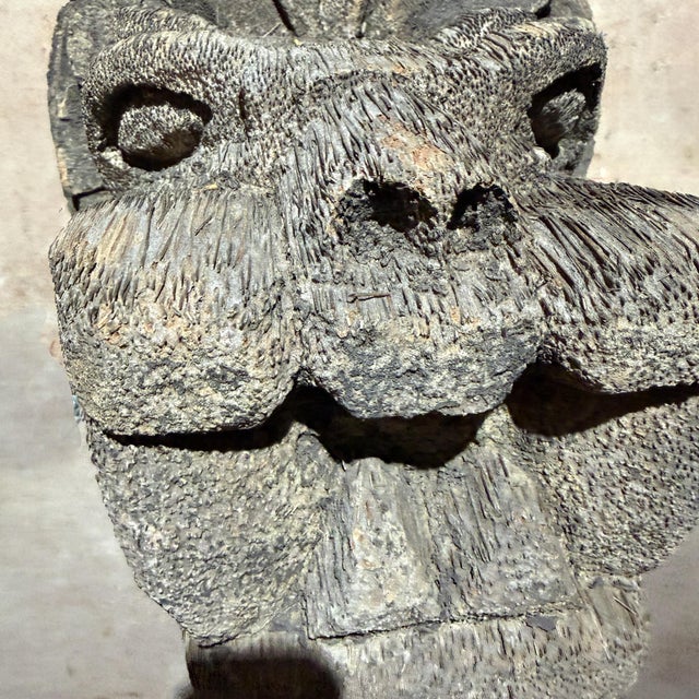 Carved Wood Sculpture of Quetzalcoatl the Aztec God Known as the Feathered Serpent For Sale - Image 12 of 17