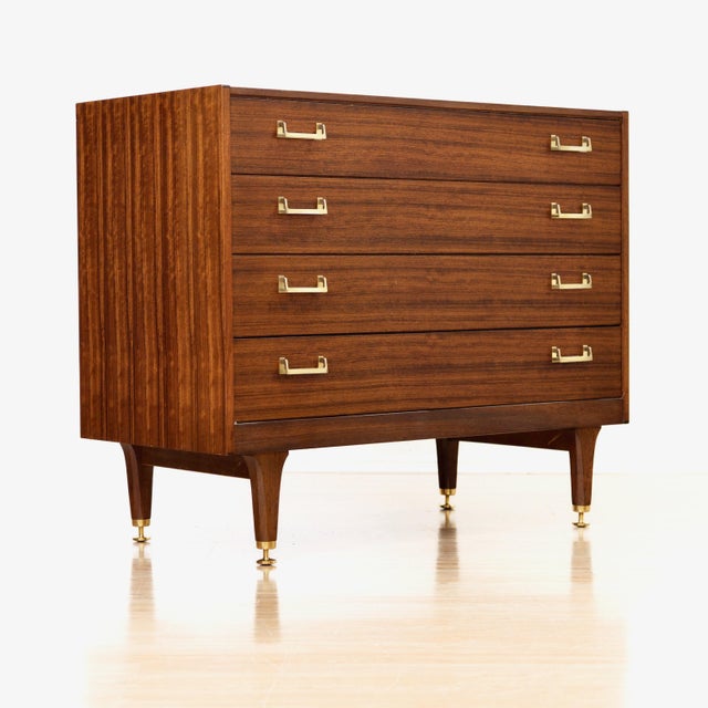 Pair of Mid Century G Plan by E Gomme Tola Chests of Drawers, England, 1970s For Sale In Los Angeles - Image 6 of 12