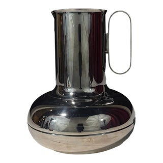 1940s Christofle Art Deco Silverplate Pitcher by Luc Lanel For Sale