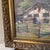 Wood Vintage Switzerland Mountain Landscape Oil on Board ~ Framed For Sale - Image 7 of 12