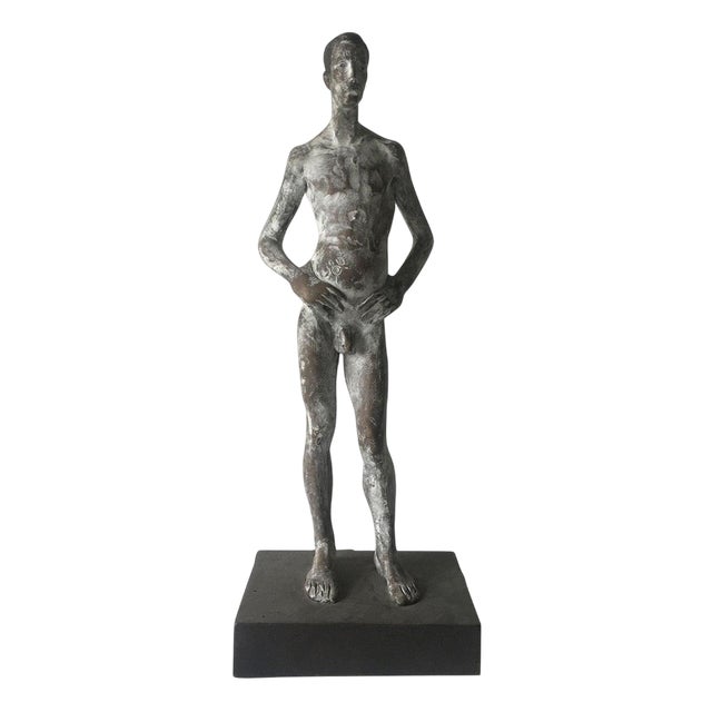 Italian Cast Bronze Man Sculpture by Aron Demetz, 2004 For Sale