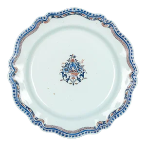 18th Century French Rouen Ceramic Platter