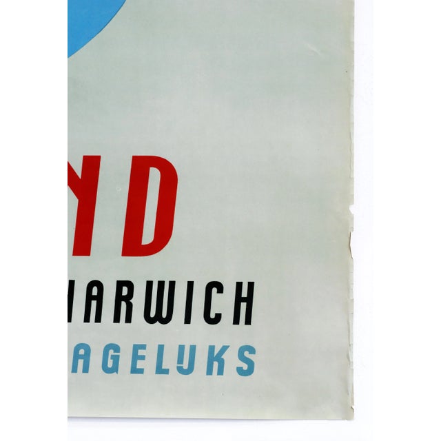 1960s Dutch Travel Poster, Engeland via Hoek v. Holland - Harwich/Cruise For Sale - Image 4 of 6