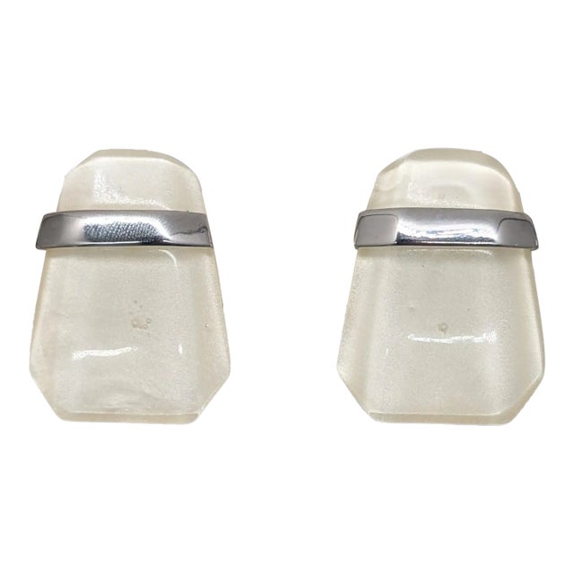 Vintage Kunio Matsumoto for Trifari Modernist Clip Earrings-2 Pieces For Sale