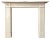 English Regency Statuary White Marble Fireplace Mantel, 1800s For Sale