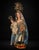 17th Century Baroque Spanish Virgin and Child Figure with Silver Crown For Sale - Image 6 of 10