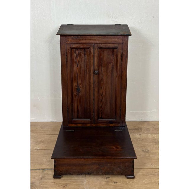 Brown Prayer Pedestal in Pine, 1920s For Sale - Image 8 of 13