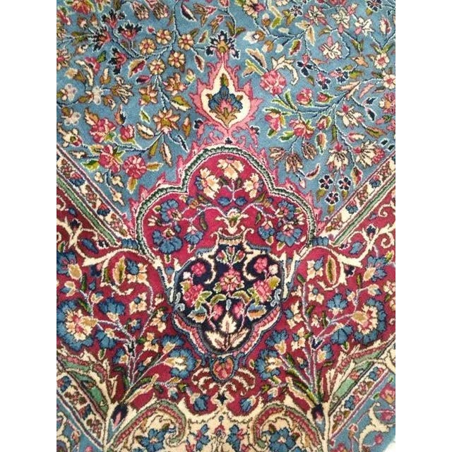 Persian 1970's Super Fine Persian Lavar Kerman, 9'10" X 13'10 For Sale - Image 3 of 8