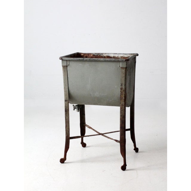 Antique Metal Wash Stand For Sale - Image 9 of 17
