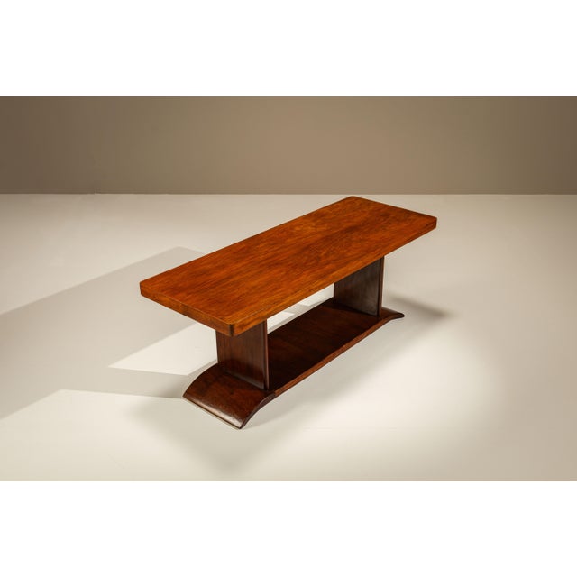 Coffee Table in Mahogany by T Woonhuys, the Netherlands, 1930s For Sale - Image 3 of 9