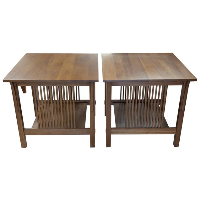 Stickley Harvey Mission Cherry Wood Lamp Table For Sale - Image 13 of 13