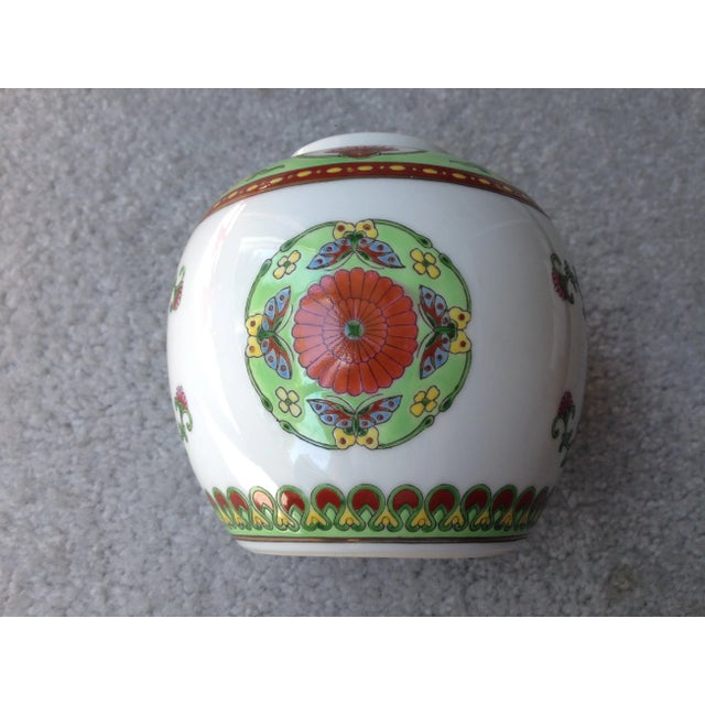1960s Vintage Enamel Porcelain Ginger Jar For Sale - Image 5 of 9