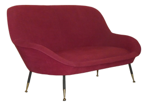 Italian Modern 3-Seater Sofa in Wool, 1950s