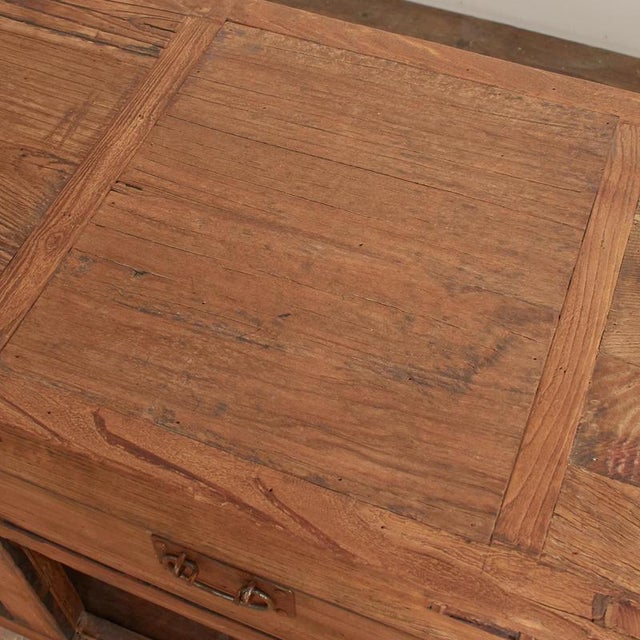 Antique Rustic Elm Haberdashery Kitchen Island Sideboard For Sale - Image 12 of 14