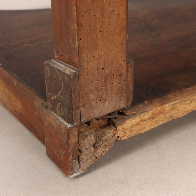 Walnut Console Table, Italy, Mid-19th Century For Sale - Image 10 of 11