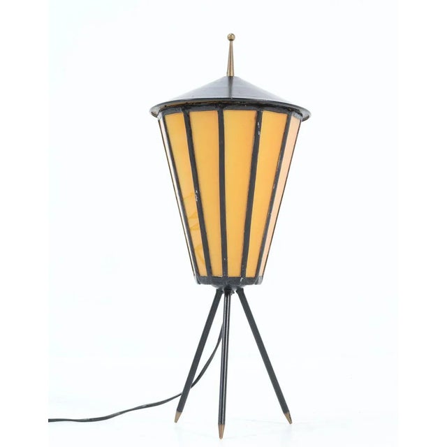 Metal French Mid-Century Modern Table Lamp, 1950s For Sale - Image 7 of 12