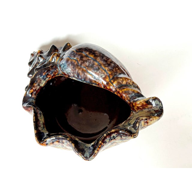 Ceramic Pottery Seashell Figurine Planter For Sale In New York - Image 6 of 10