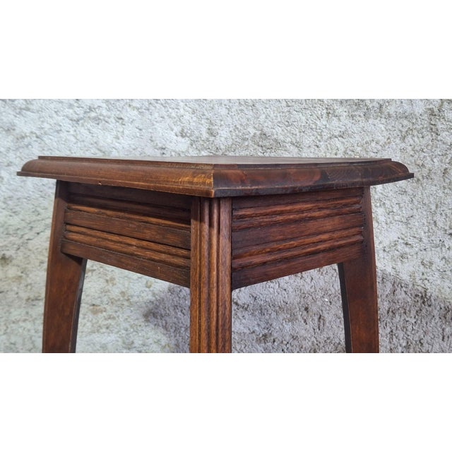 19th Century English Victorian Two-Tiered Wood Side Table, 1890s For Sale - Image 5 of 11