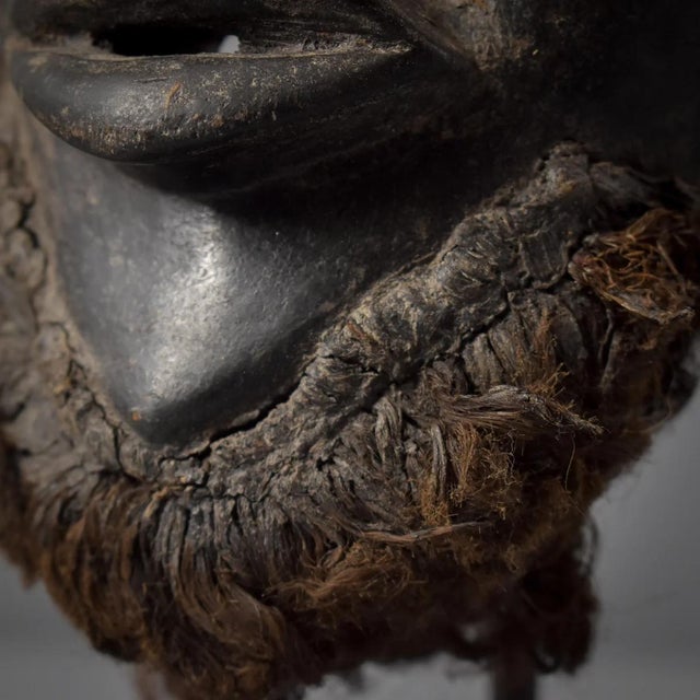 Wood Early 20th Century Dan Dean Gle Mask on Custom Stand For Sale - Image 7 of 13