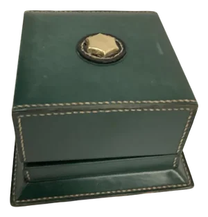 Stitched Leather Box by Jacques Adnet, 1950s