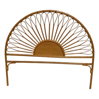 Rattan Headboard, France, 1960s For Sale