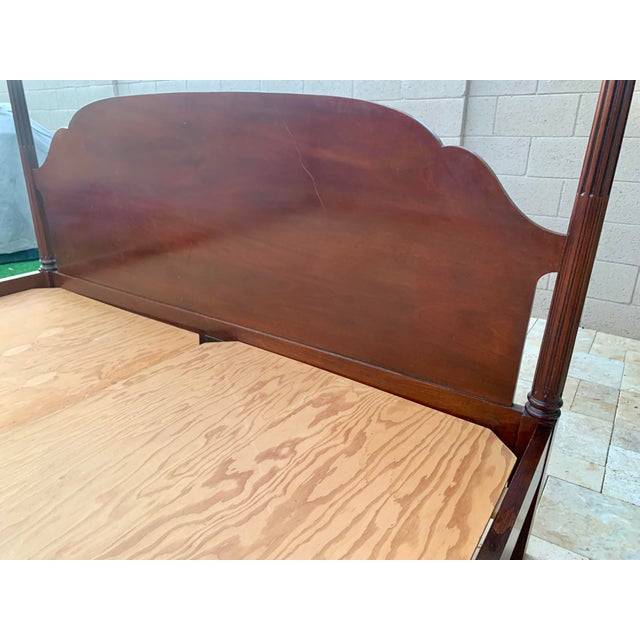 Baker Furniture Historic Charleston Four Post Mahogany King Size Bed