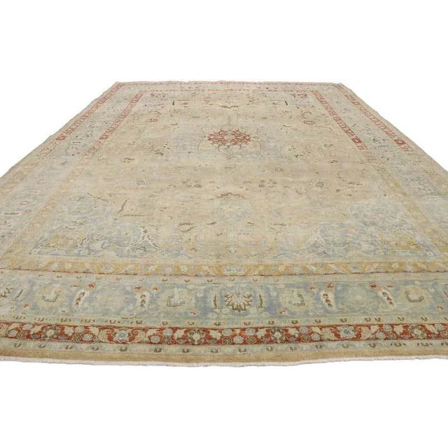 Farmhouse Antique Persian Khorassan Rug, 09'10 X 13'04 For Sale - Image 3 of 6