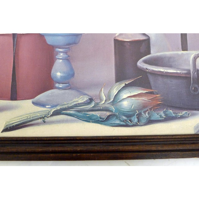 P. Grossi, Still Life, 1971, Wood and Canvas For Sale - Image 6 of 13