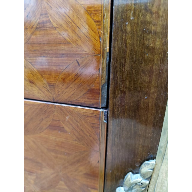 Bronze Inlaid and Marble Top Chest by Jean-François Oeben For Sale - Image 13 of 14