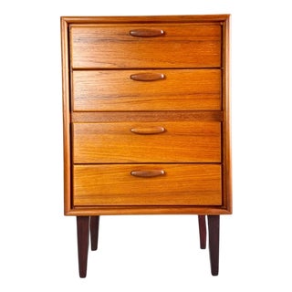 Mid-Century Bedside Chest of Drawers in Teak from Heinrich Riestenpatt RT Möbel For Sale