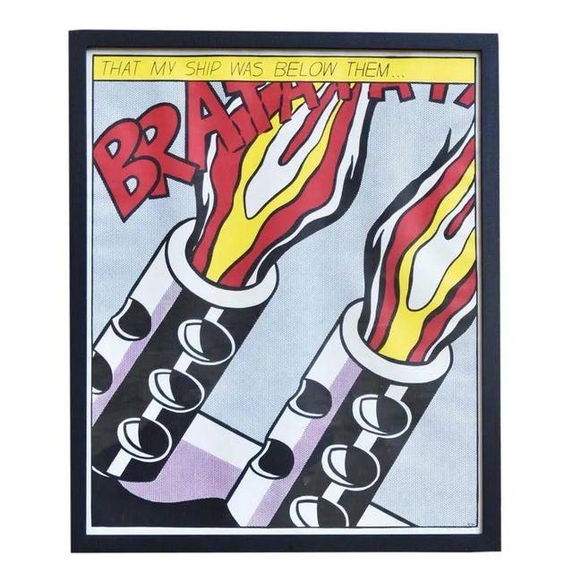 Roy Lichtenstein Roy Lichtenstein, That My Ship Was Below Them, Lithograph For Sale - Image 4 of 4