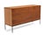 Sand Paul McCobb Winchendon Furniture Planner Group Grasscloth Iron Base Credenza Unmarked Mid Century For Sale - Image 8 of 18