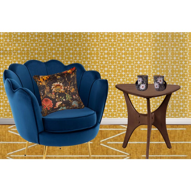 Mid-Century Vallauris Black White Floral Blossoms Terracotta Mugs- A Pair For Sale - Image 13 of 18