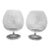 Steuben Hand Blown Glass Century Pattern 6 1/4" Brandy Snifter Goblet Set of 2 For Sale