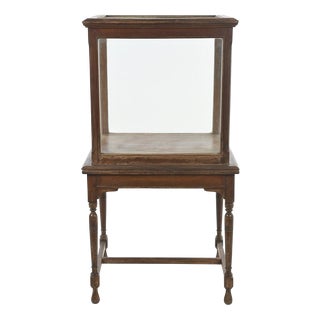 Vintage Wooden Display Cabinet For Sale
