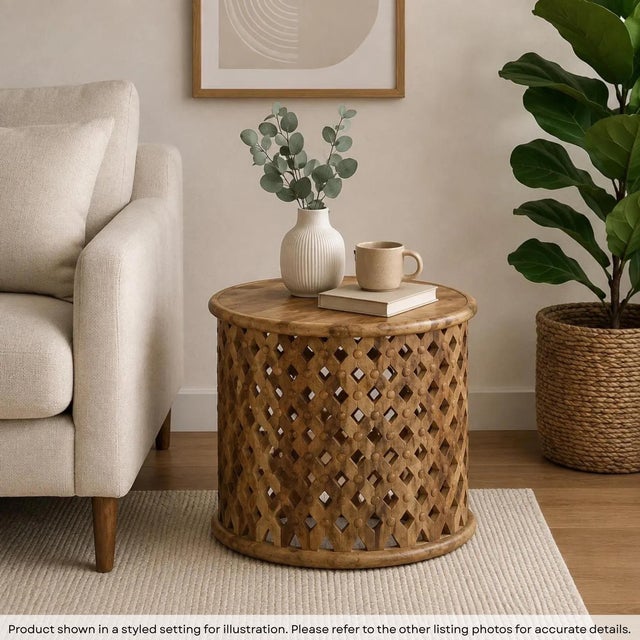 Dimensions: 24" wide X 24" deep X 24" high Features: • A rare piece and one of its kind available • 100% solid wood...