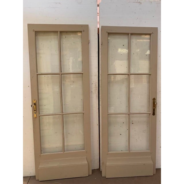 Antique Double-Sided Passage Doors, 1900s, Set of 2 For Sale - Image 4 of 9