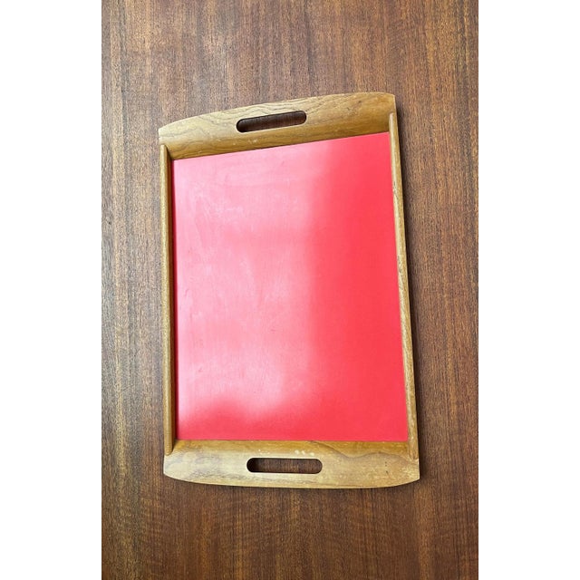 Mid-Century Wooden Tray, 1960s For Sale - Image 4 of 16