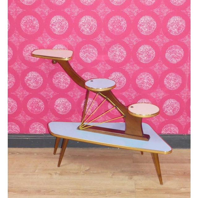 Flower Bench in Pastel Light Blue, 1950s For Sale - Image 11 of 11