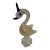 Murano Vintage Biomorphic Swan Hand Blown Glass Sculpture For Sale